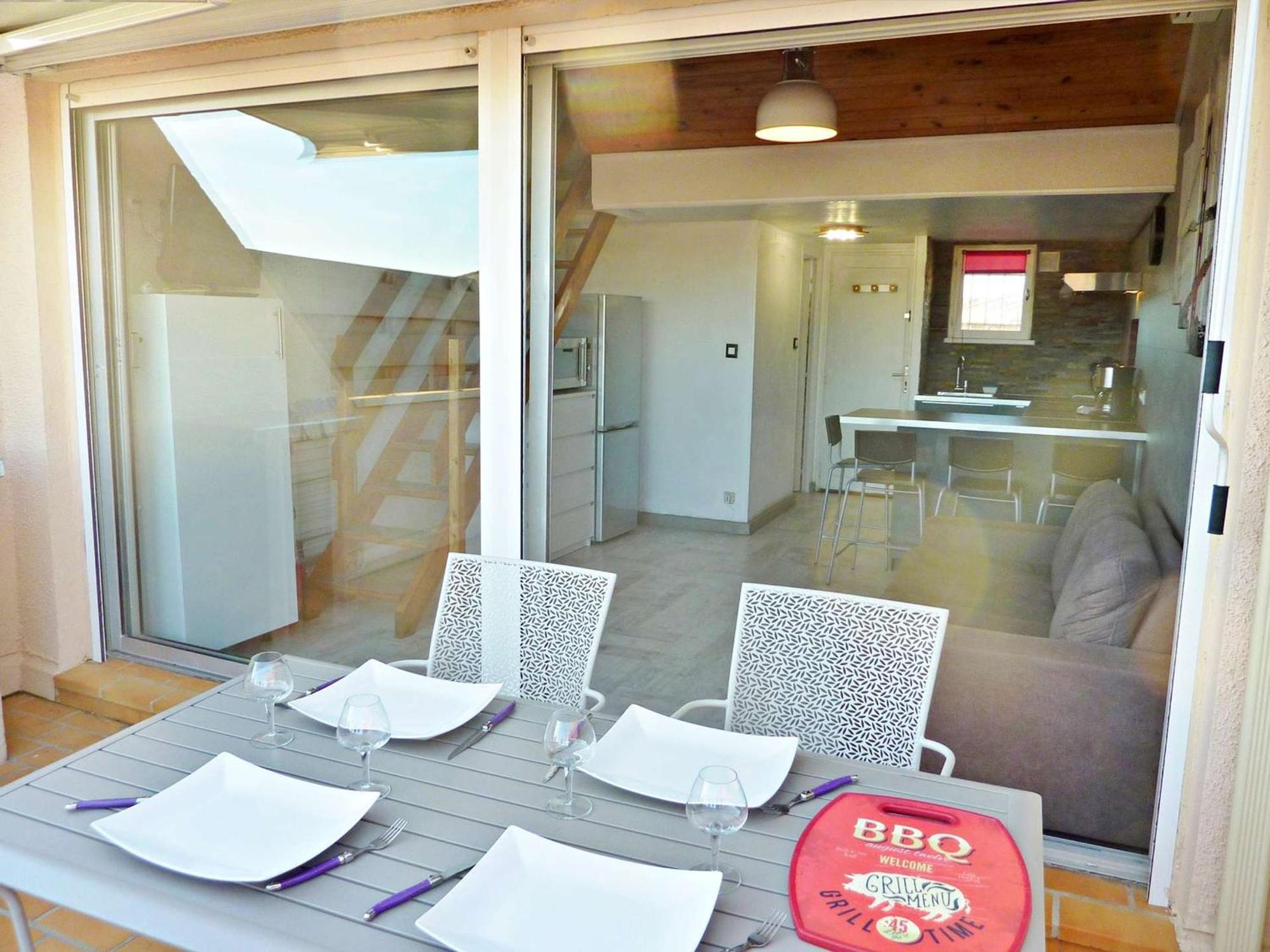 Duplex Renove Avec Clim, Terrasse Et Parking A Marseillan - Fr-1-387-162 Apartment Exterior foto
